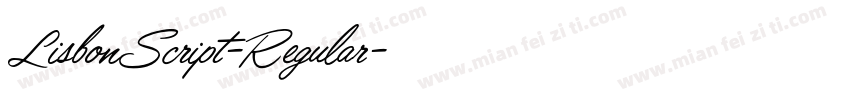 LisbonScript-Regular字体转换