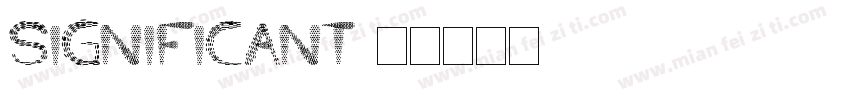 Significant字体转换