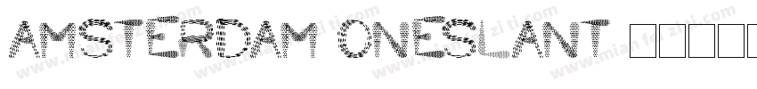 amsterdam-oneslant字体转换