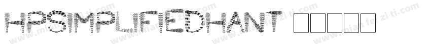 hpsimplifiedhant字体转换