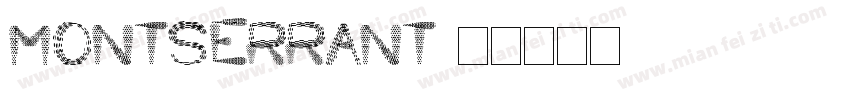 montserrant字体转换