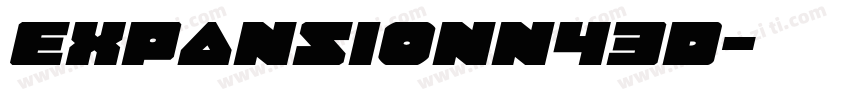 ExpansionN43D字体转换