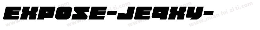 Expose-jE9xy字体转换
