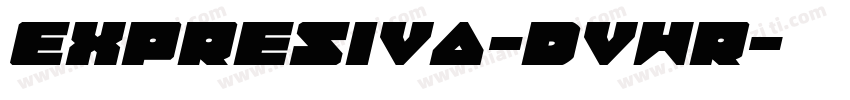 Expresiva-dvWR字体转换