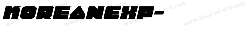KoreanEXP字体转换