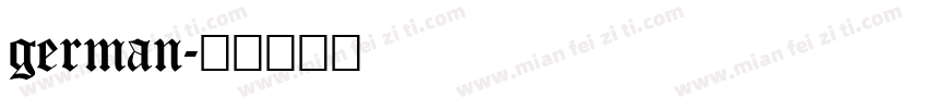 german字体转换