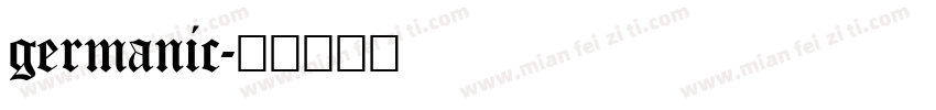 germanic字体转换