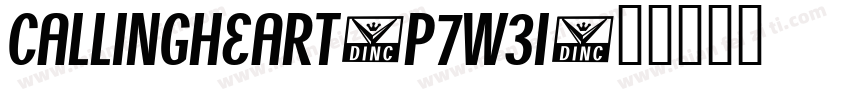 CallingHeart-p7w31字体转换