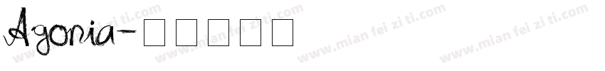 Agonia字体转换