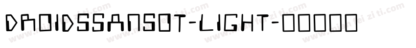 DroidsSansOT-Light字体转换