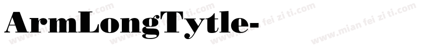 ArmLongTytle字体转换