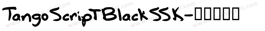 TangoScriptBlackSSK字体转换