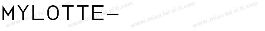 MyLotte字体转换