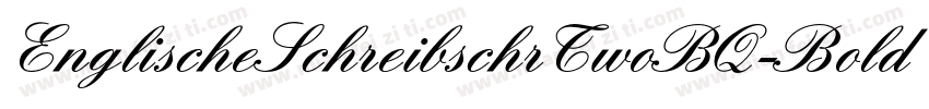 EnglischeSchreibschrTwoBQ-Bold字体转换