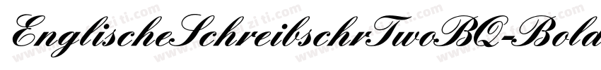 EnglischeSchreibschrTwoBQ-Bold字体转换