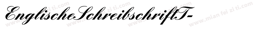 EnglischeSchreibschriftT字体转换