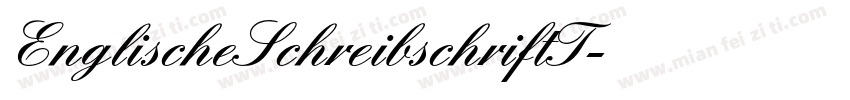 EnglischeSchreibschriftT字体转换