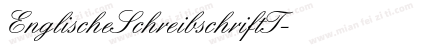 EnglischeSchreibschriftT字体转换
