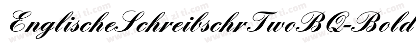 EnglischeSchreibschrTwoBQ-Bold字体转换