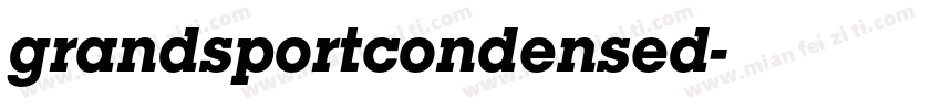 grandsportcondensed字体转换