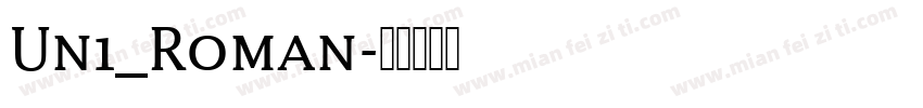 Un1_Roman字体转换