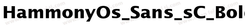 HammonyOs_Sans_sC_Bold字体转换