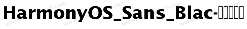HarmonyOS_Sans_Blac字体转换
