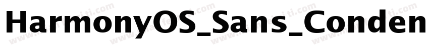 HarmonyOS_Sans_Condensed_bold字体转换