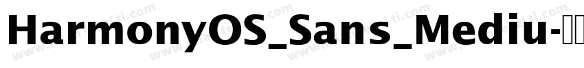 HarmonyOS_Sans_Mediu字体转换