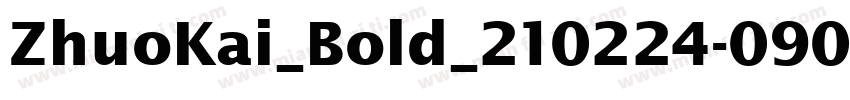 ZhuoKai_Bold_210224-0905字体转换