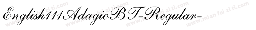 English111AdagioBT-Regular字体转换