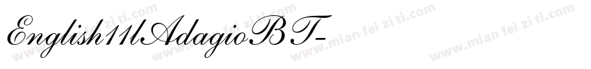 English11lAdagioBT字体转换