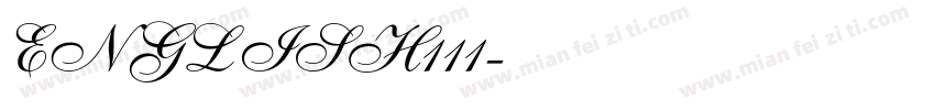 ENGLISH111字体转换