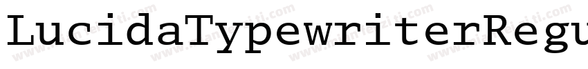 LucidaTypewriterRegular字体转换