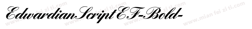 EdwardianScriptEF-Bold字体转换