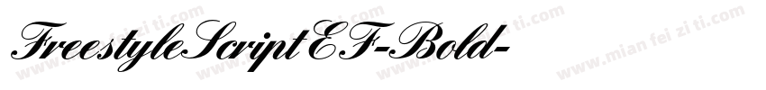 FreestyleScriptEF-Bold字体转换
