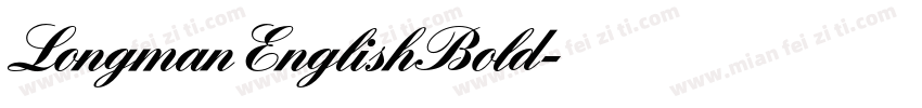 LongmanEnglishBold字体转换