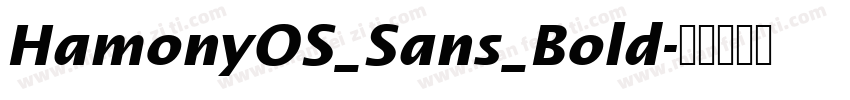 HamonyOS_Sans_Bold字体转换