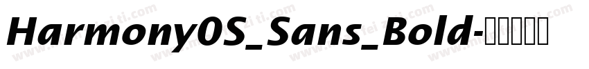 Harmony0S_Sans_Bold字体转换