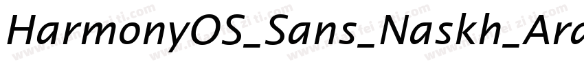 HarmonyOS_Sans_Naskh_Arabic_UI_Regu字体转换