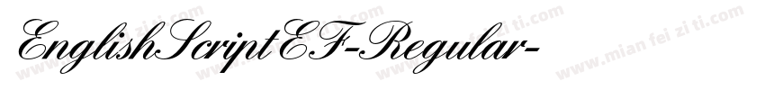 EnglishScriptEF-Regular字体转换