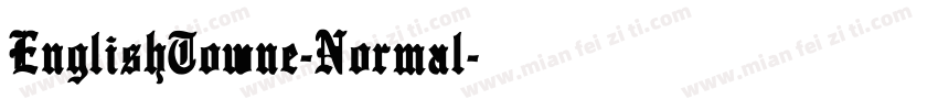 EnglishTowne-Normal字体转换
