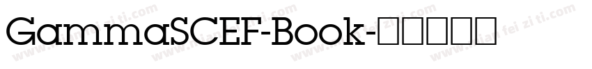 GammaSCEF-Book字体转换