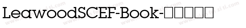 LeawoodSCEF-Book字体转换