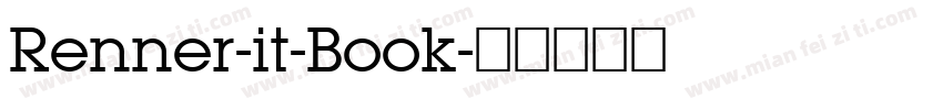 Renner-it-Book字体转换