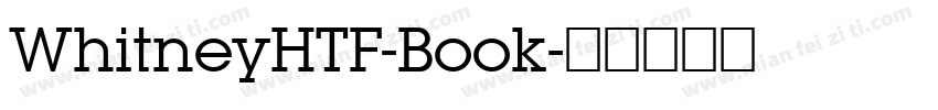 WhitneyHTF-Book字体转换