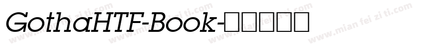 GothaHTF-Book字体转换