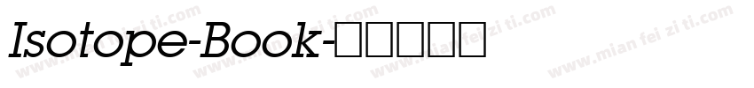 Isotope-Book字体转换