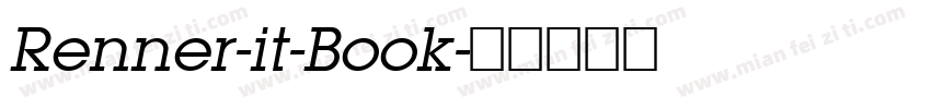 Renner-it-Book字体转换