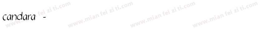 candara字体字体转换